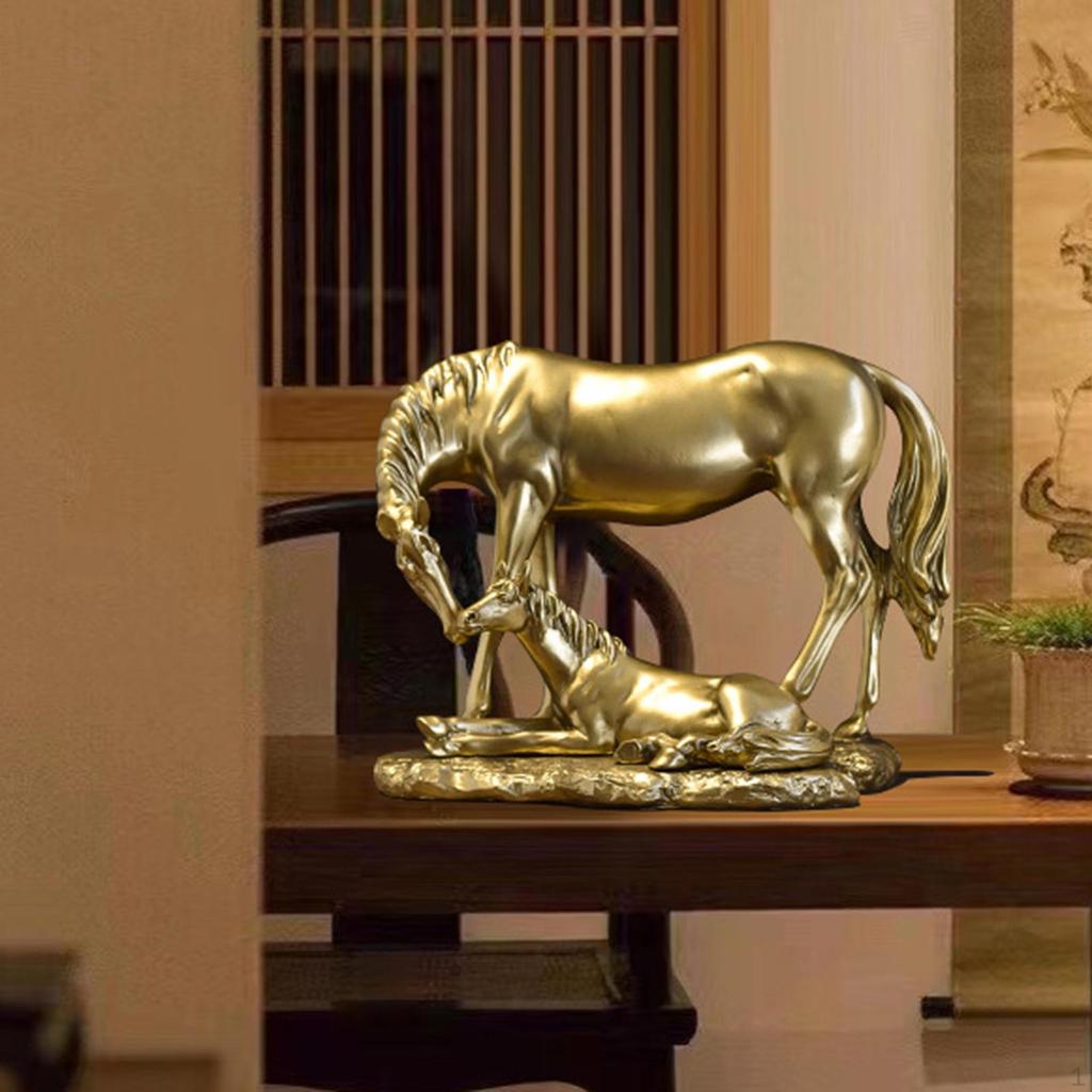 At Heykeli Hayvan Heykeli Reçine Sanat El Sanatları Süsleme Dekoratif Heykelcik Yatak Odası Dolabı için