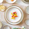 Ruhan Nordic Gold Rim Dinnerware Set