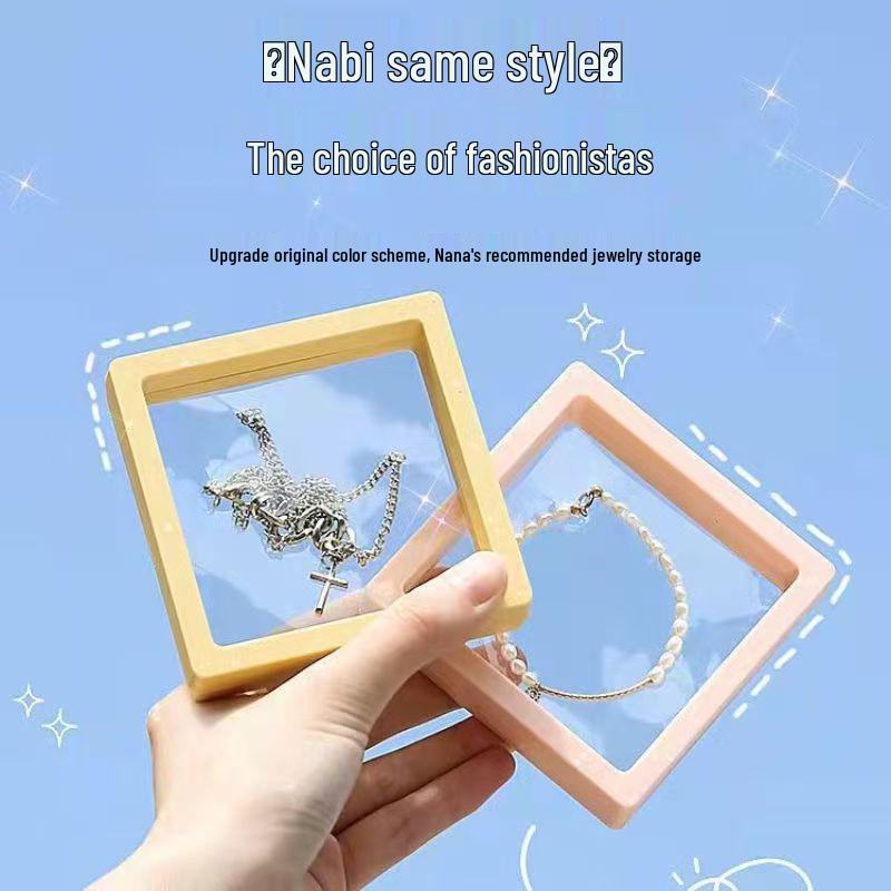 Scatola Espositore per Gioielli Anti-Ossidazione con Pellicola Trasparente in PE per Anelli, Braccialetti, Bracciali e Spille