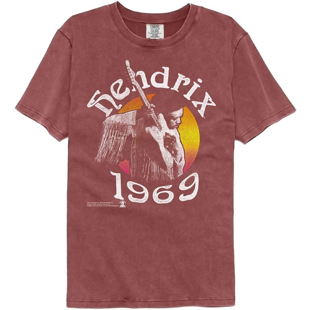 Jimi Hendrix Hendrix 69 Officially Licensed Short Sleeve Comfort Color T-S 130