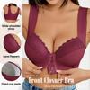 Damen kabellos integrierter Cup Frontverschluss Spitze Sexy Intimbereich BH
