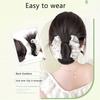 Synthetic Natural Bun Head Wig with Mesh Hairpiece Hair Chignon Claw Clip Ponytails Extensions Hair Accessories For Women Girls