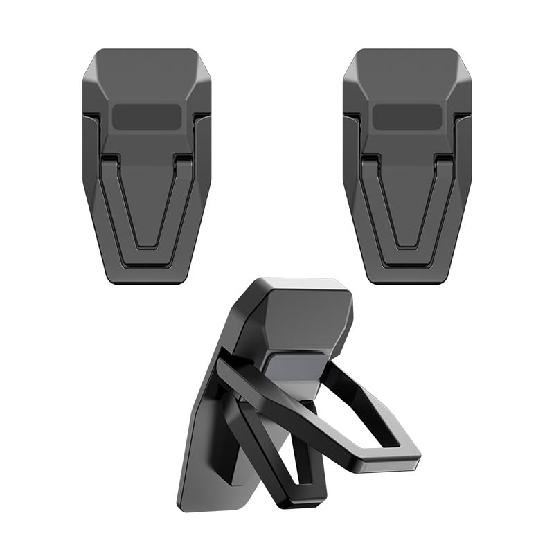 

portable aluminum alloy laptop stand with two adjustable angles cooling and heat and compatible with multiple devices Includes two laptop stands per чёрный