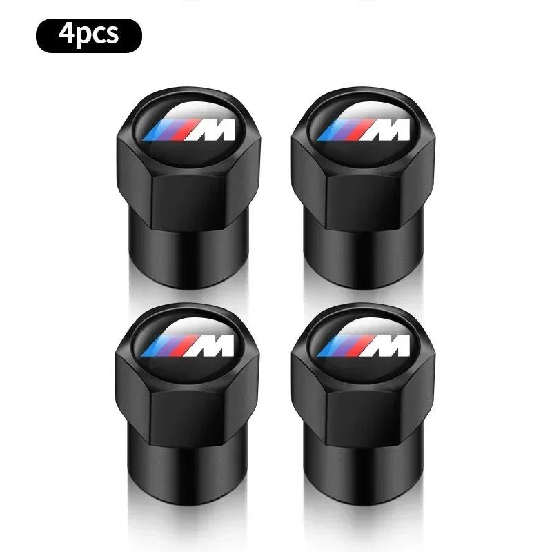 4 st Metall Bilhjul Däckventil Luftventil Kåpor För BMW M M3 M5 F10 F30 F20 E28 E30 E34 E36 E39 E46 E91 Performance X1 X2 X5