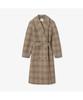 Lacoste Women'S Relaxed Fit Check Trench Coat Bf8410-55N Aim
