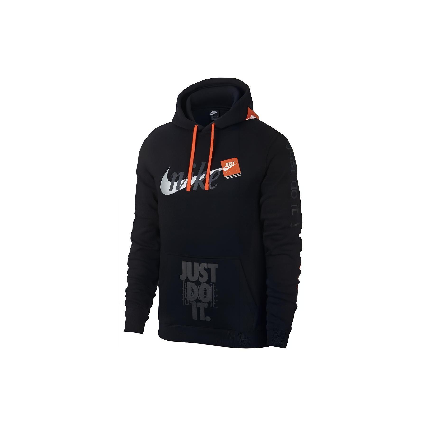 Мужской худи-пуловер Nike с принтом букв топы черный AV5905-010 S 8770₽