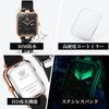 OLEVS Silicone Classic Quartz Gift for Women's Watch, Band, Watch, Elegant, Popular, Stylish, Women, Rosegold-Black