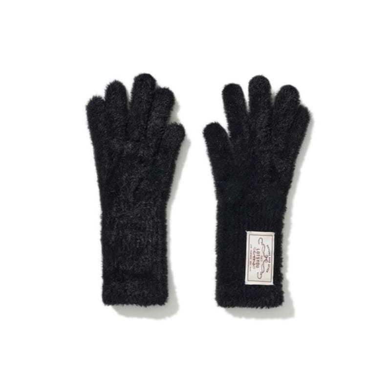 LOTS YOU lotsyou_Puppy Fuzzy Gloves Black