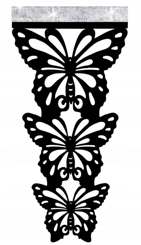 OPENWORK modern decoration screen BUTTERFLIES spring GLAMOUR white colors 90 LARGE