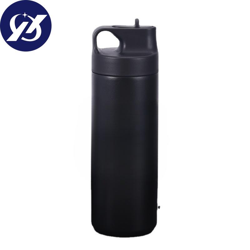 Velkokapacitní hrnek z nerezové oceli 304, venkovní sportovní konvice pro muže a ženy, přenosné vysoce hodnotné kelímky na vodu s brčky.