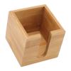 Tissue Box Bamboo Wood Textured Rectangular Paper Storage Organization for Kitchen Office