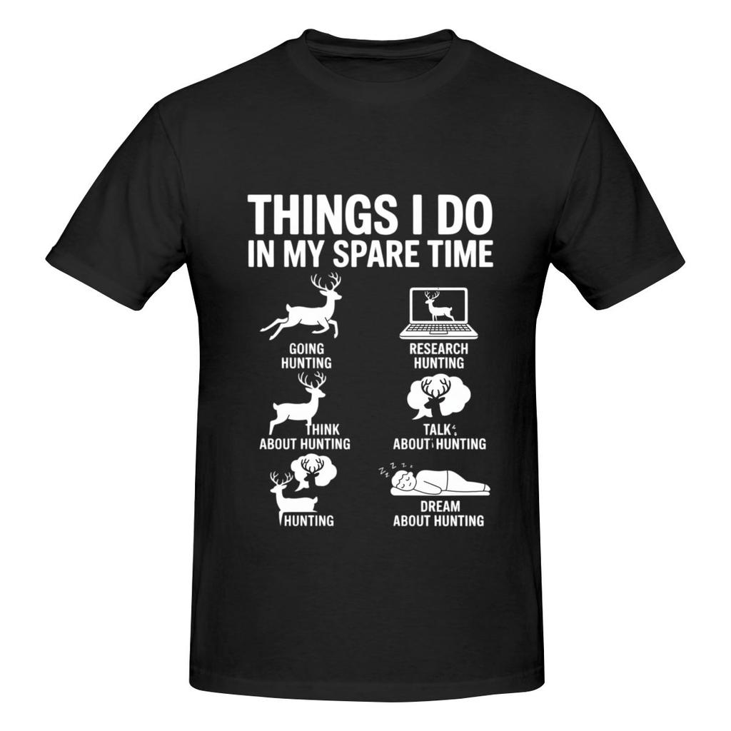 Things I Do In My Spare Time Deers Breathable Tshirt Casual And Relaxed Trendy And Personalized Tees