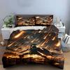 Warrior amidst fiery streaks. Bedding sets Duvet cover sets Duvet covers Pillowcases(1 * Duvet Cover 2 * Pillowcases, without duvet insert)