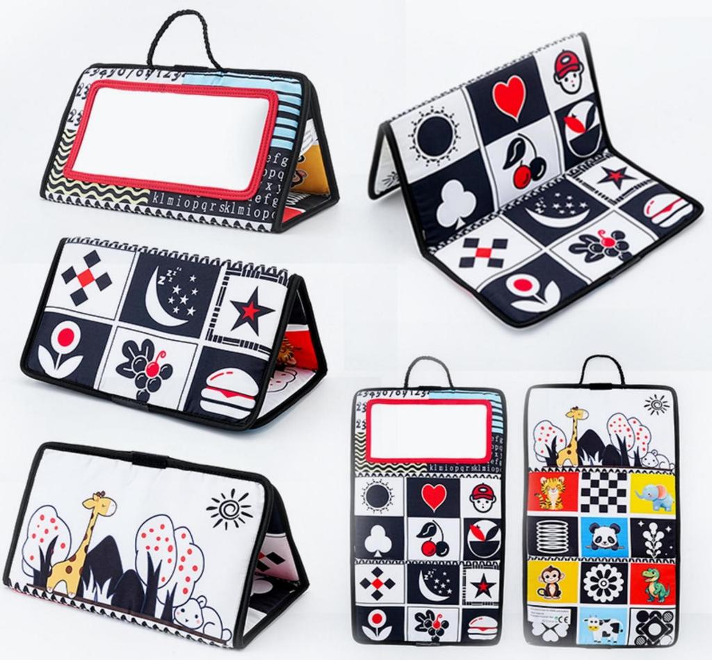 Zusammenklappbares Lachspiegel-Handy-Spielzeug für Babys und Kleinkinder