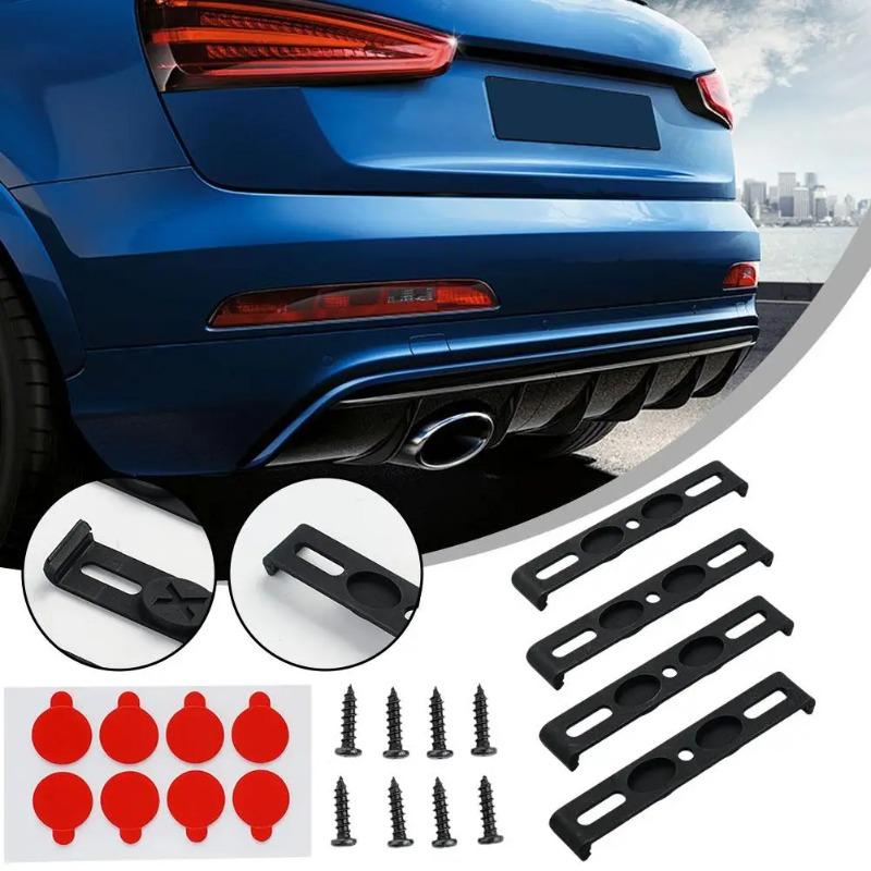 Frameless License Plate Mount 4PCS Weather-Proof Frameless License Plate Frame Car Tag Frame For Front And Rear Car Tags License Plate Covers Frames