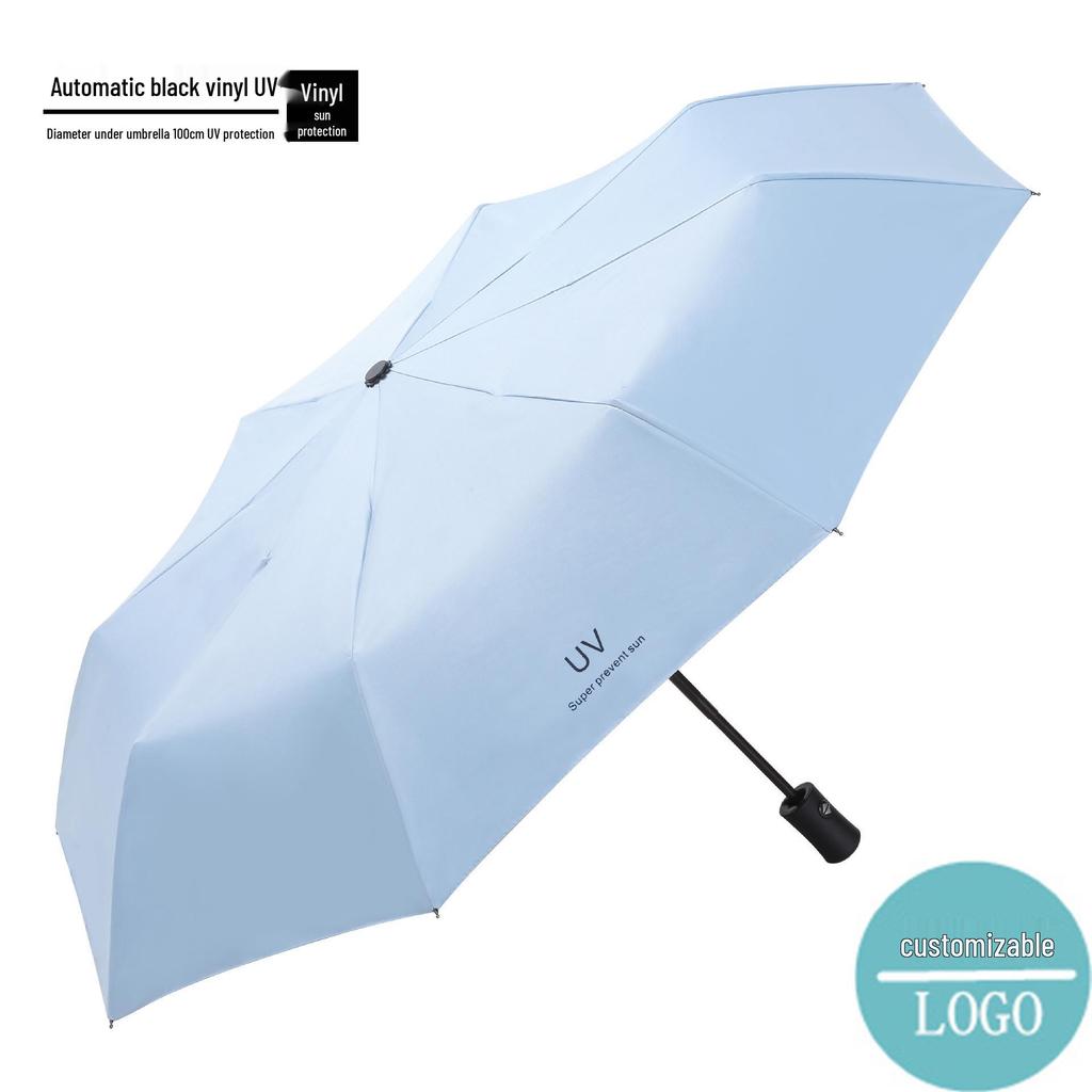 Large Reinforced Automatic Umbrella for Men & Women - Ideal for Sun & Rain with UV Protection