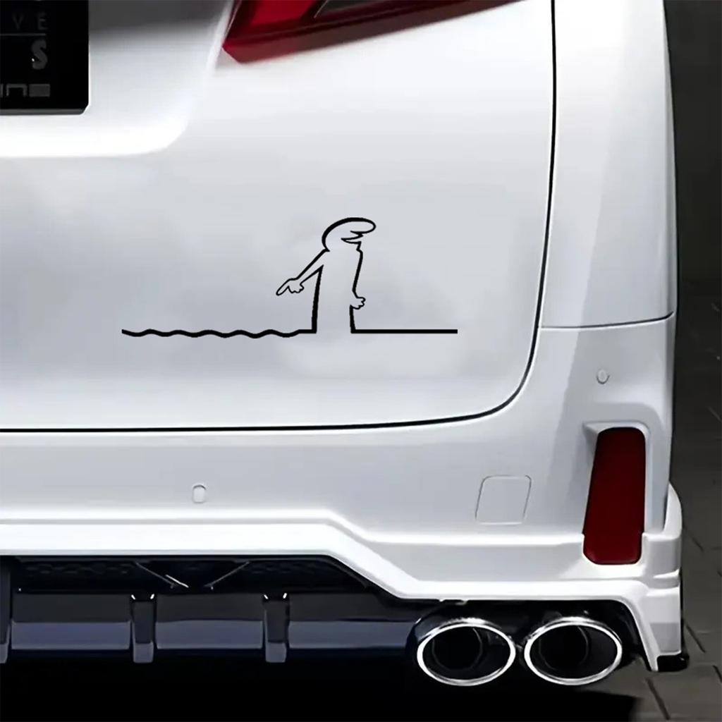 La Linea Line Art Wall Sticker Minimalist Self-Adhesive Waterproof Decal For Walls, Doors, Glass, Cars Home And Car Decoration