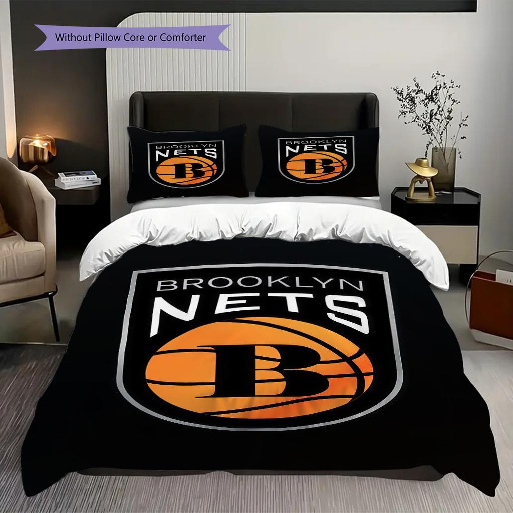 Brooklyn Basketball Brilliance Bedding(1 * duvet cover + 2 * pillowcase, without core)Christmas birthday gift Soft and comfortable Bedding set