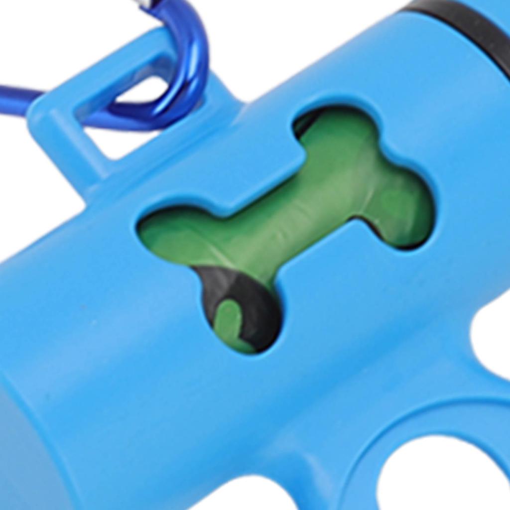 Dog Poop Bag Dispenser Dog Poop Waste Bag Holder Dispenser with Metal Carabiner and 1 Roll of Waste Bags