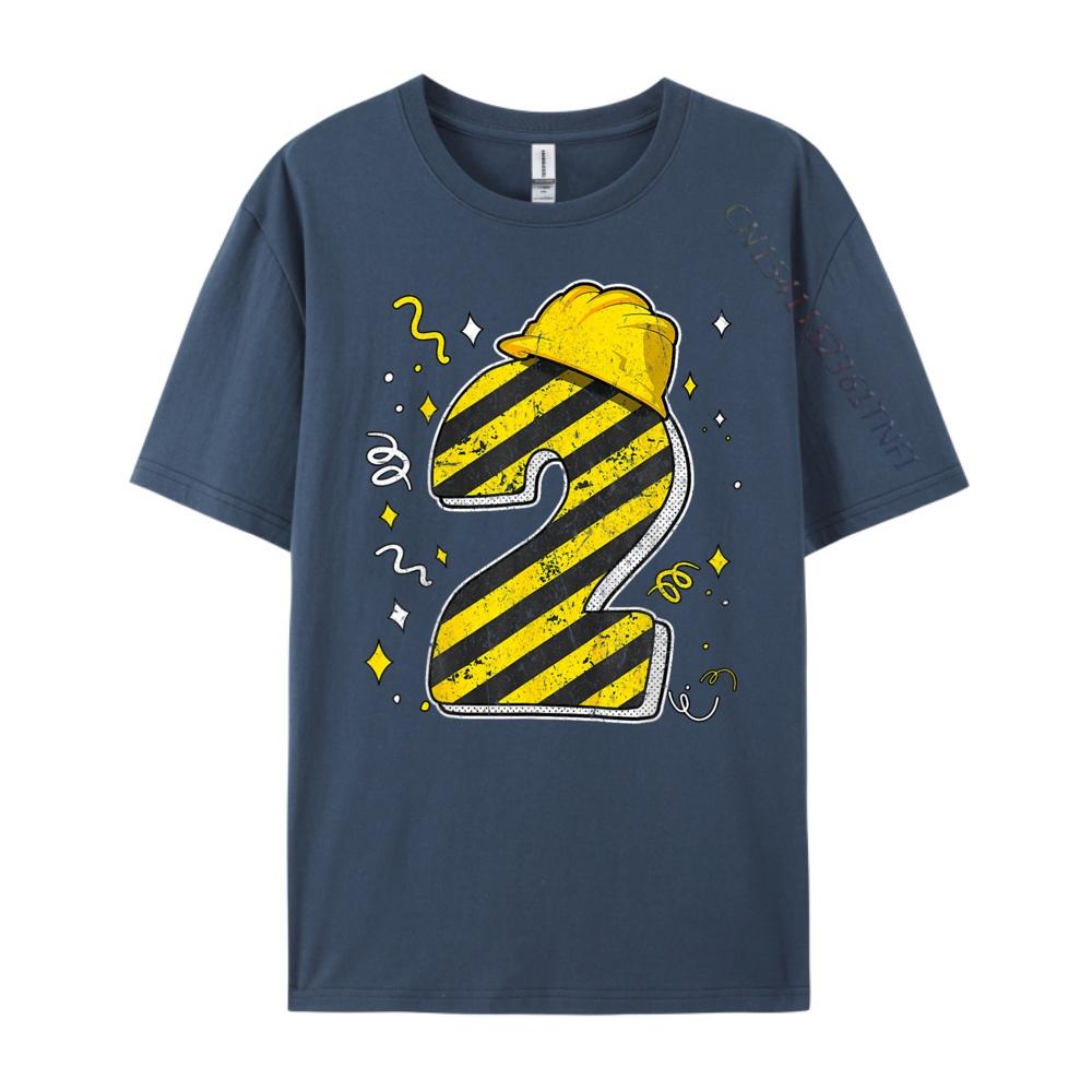 

Kids 2 Years Two Years Construction Party 2nd Birthday Pink Graphic Tees Student Graphic T Shirts Unisex Tops Tees Gothic Style 4XL