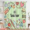 2Pcs,2D Plane Printing Print Curtains On Transfers For Back Versatile Polyester Fabric (Without Rod) Decorations For Home Ldeal