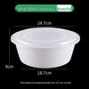 Disposable Wheat Straw Round Takeout Container with High Lid