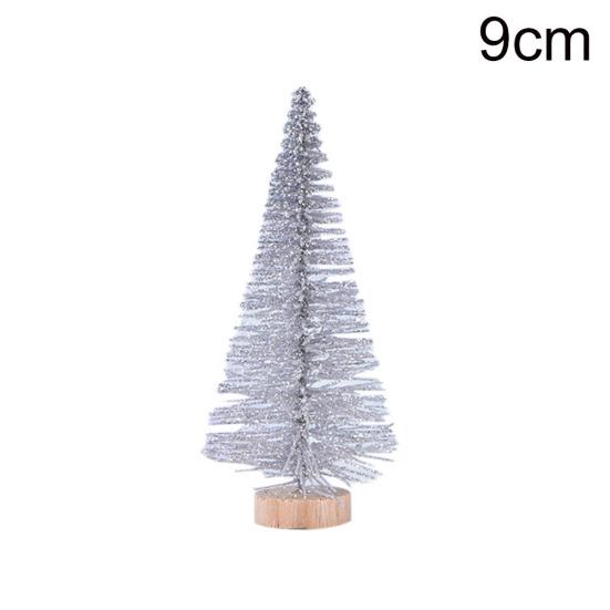 Mini Kunstig Snødekt Juletre Furu Modell Terrarier Mikrolandskap Dekorasjon