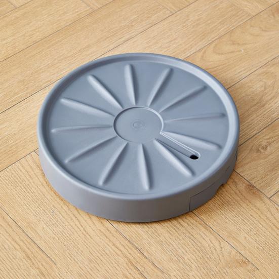 Flower Pot Tray 13 Inch Rolling Plant Caddy with Silent Wheels Easy Pot Movement Thickened Resin Flower Pot Tray