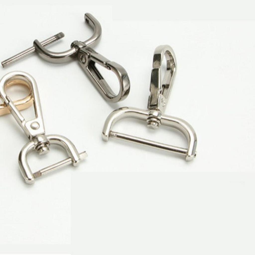 1Pcs Metal Detachable Snap Hook Trigger Clips Buckles for Leather Craft Bag Strap Belt Handle Shoulder Webbing Buckle Hook