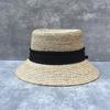 Lafite Sun Hat Bow Sun Hat Women'S Summer Seaside Beach Vacation Face Small Sunscreen Straw Hat