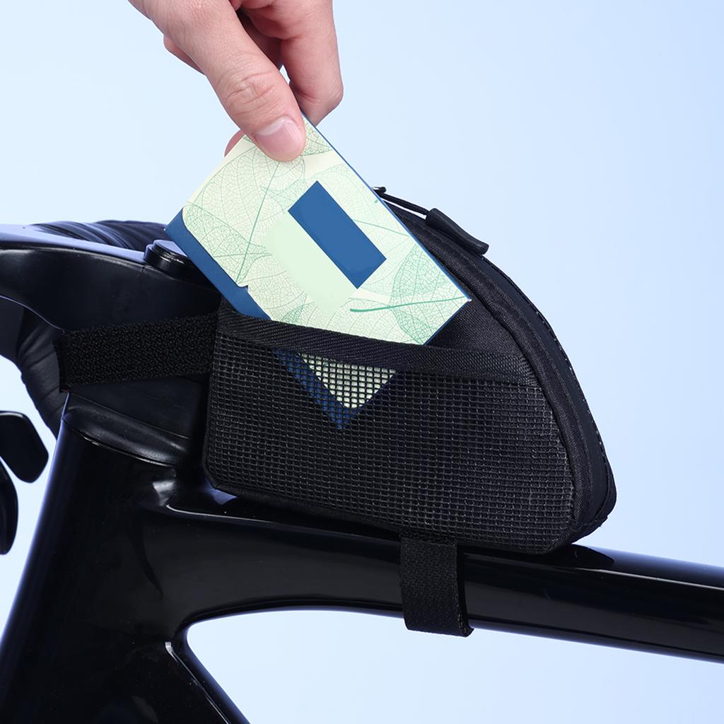 Borsa per Tubo Orizzontale Bici Custodia Compatta Riflettente Design Impermeabile per Bici da Strada Montagna Accessori per Ciclismo