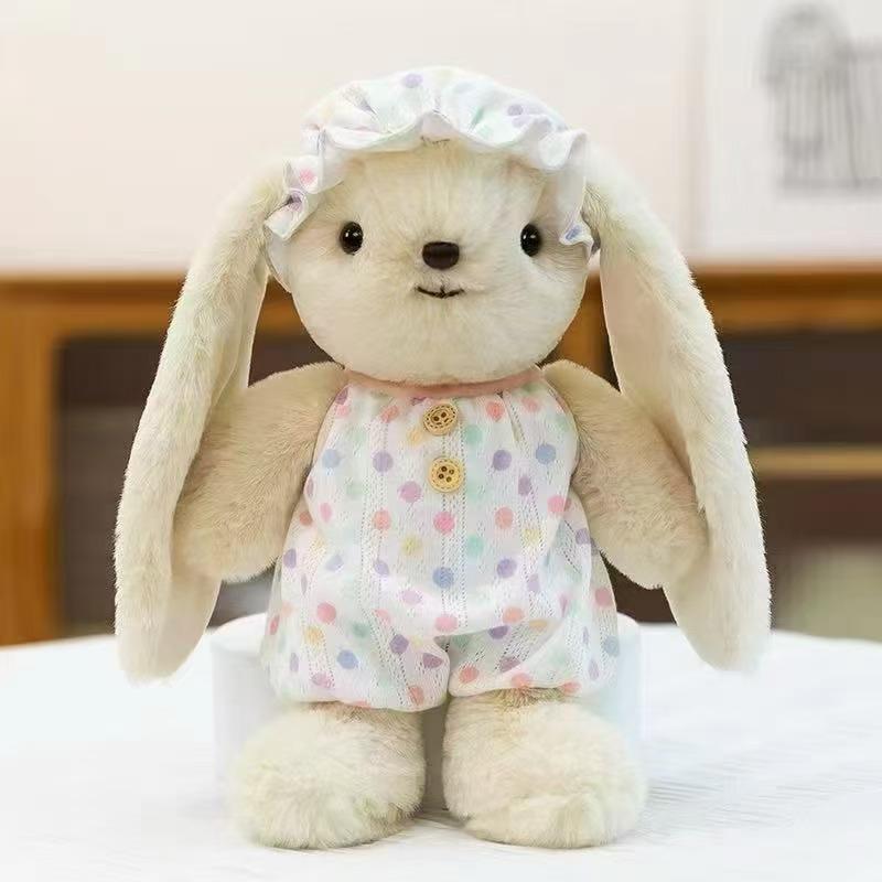 Cute Annie Bunny Doll Plush Toy Bunny Doll Girl Holding Sleeping Doll Birthday Gift