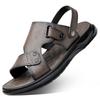 Sandals Men's 2025 Summer Casual Driving Beach Shoes Dual-purpose Outer Wear Driving Shoes Cool Slippers