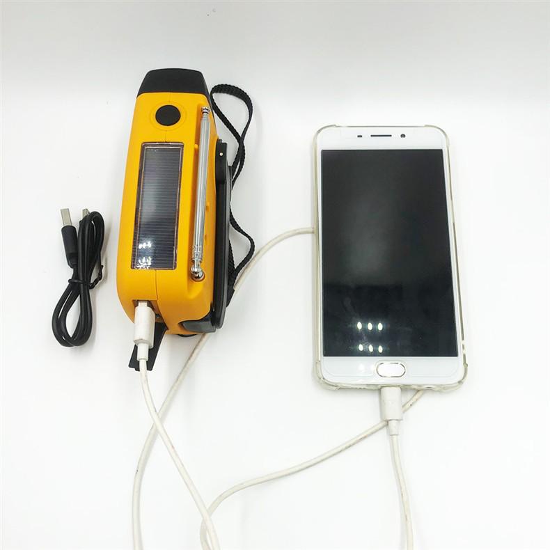 Germany 2026 Hand-Crank Emergency Radio with NOAA, Mini Portable with 3 LEDs