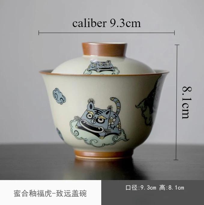 

150ml Chinese Style Ceramics Gaiwan Teacup Handmade Tea Infuser Customize Porcelain Portable Tea Cups with Lid