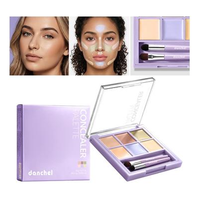 Danchel Sechsfarben Kontur-Concealer Palette - Matt, Natürlich, Atmungsaktiv, Langanhaltende Gesichtscontour