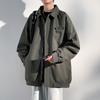 Spring and Autumn Jacket Men's American Trend Lapel Casual Jacket Loose and Versatile Design Sense Winter Clothes