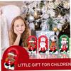 1/4PCS Christmas Decoration Nonwoven Cartoon Christmas Door Hanging Hotel Mall Window Decoration