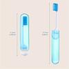 2pcs -Portable mini toothbrush, manual toothbrush for travel and oral care, bathroom essential for camping and hiking trips