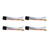 4x DC 12 Automotive Relay 5 Pin Wires Harness Socket 30/4