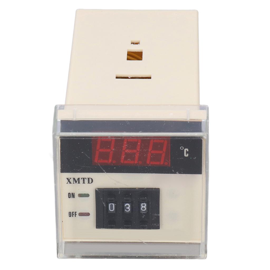 AC 220V E Type Adjustable Temperature Controller LCD Digital Thermostat 0?399 Celsius  XMTD?2001
