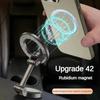 360° Adjustable Magnetic Car Mount - Alloy Folding Cell Phone Holder Used for iPhone 15 14 13 12 Pro