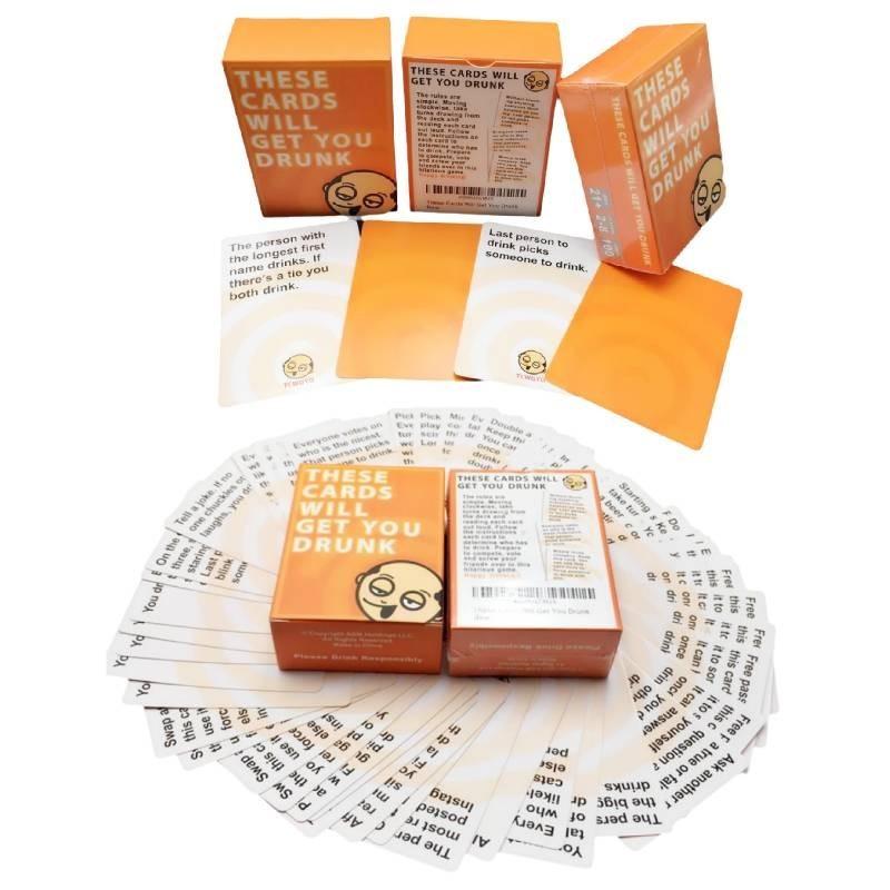 Hilarantes Cartas de Juego de Fiesta Tú Ríes Tú Bebes Para Familiares y Amigos Diversión