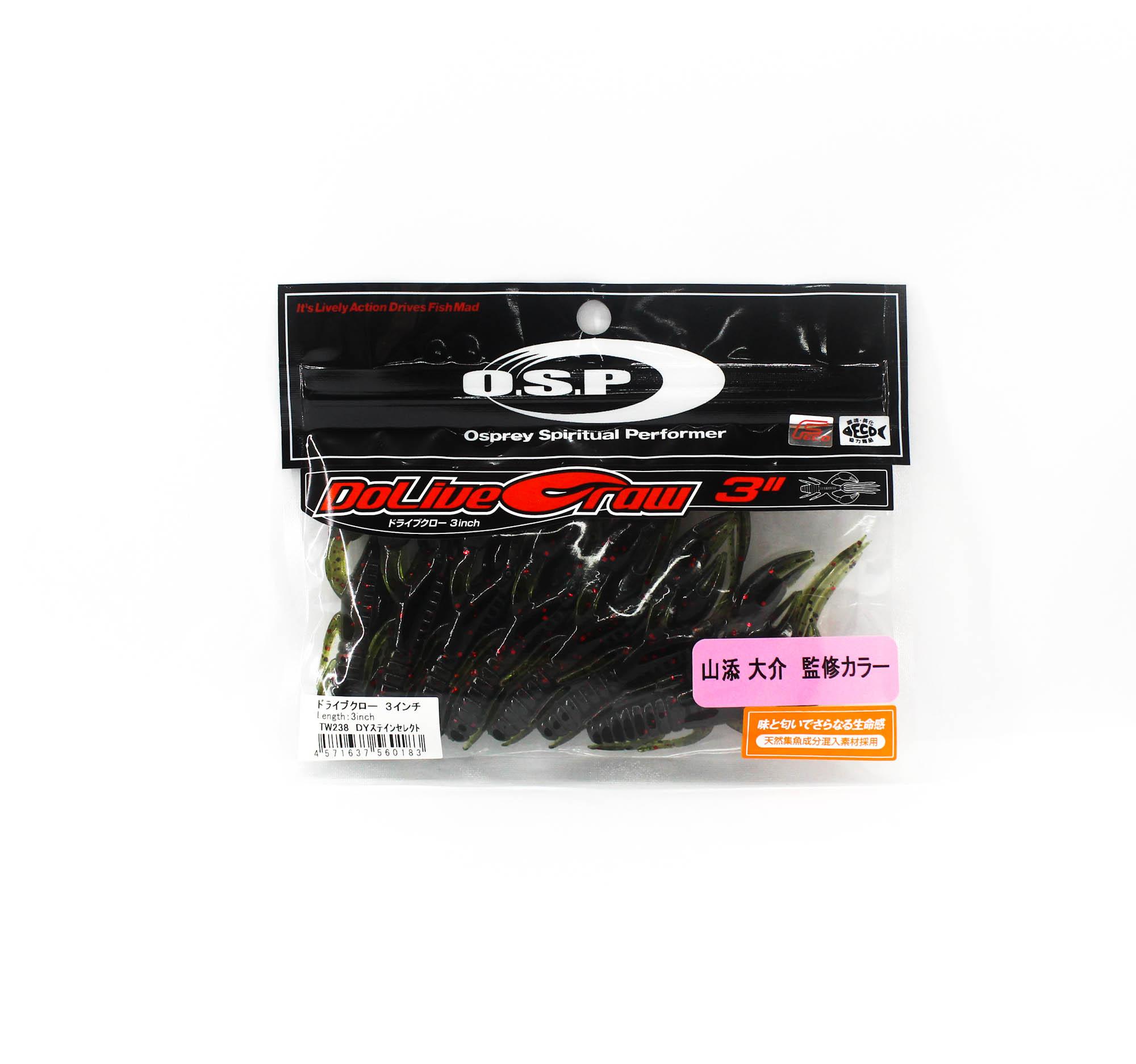 OSP Soft Lure Dolive Craw 3 Inches TW-238 (0183)