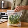 Large Food Storage Bags, Food Grade Resealable Plastic Bags for Freezer, Refrigerator, Meal Prep and, 15 Count