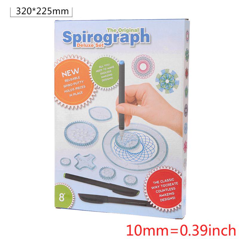 Spirograph Drawing Toys Set Interlocking Gears Wheels DIY Painting AccessoriR_yk Spirograph Drawing Toys Set Interlocking Gears Wheels DIY Painting AccessoriR_yk