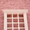 Multipurpose 4 Pieces Dollhouses Miniature Window 1 12 Scale Sturdy Wood Child Models for Home Display Solution