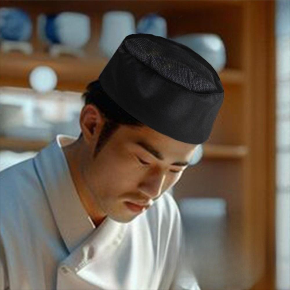 Uniform Mesh Top Chef Hat Pirate Style Service Cap Baker Hat Unisex Design Working Cap Catering Cap Hotel