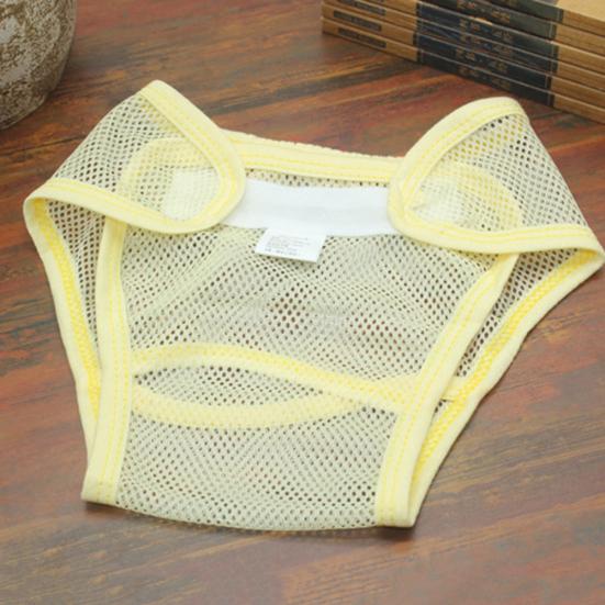 Magic Tape Breathable Baby Newborn Washable Mesh Diaper Cover Pants Reusable