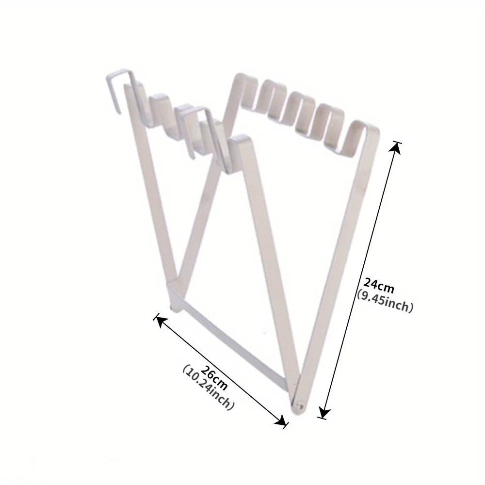 Wall Mounted Garbage Bags Rack Bracket Hook Kitchen Storage Plastic Bag Rack Garbage Bin Practical Kitchen Convenient Portable